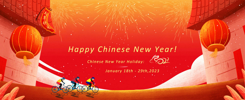 Felice anno nuovo cinese, avviso di vacanza CNY