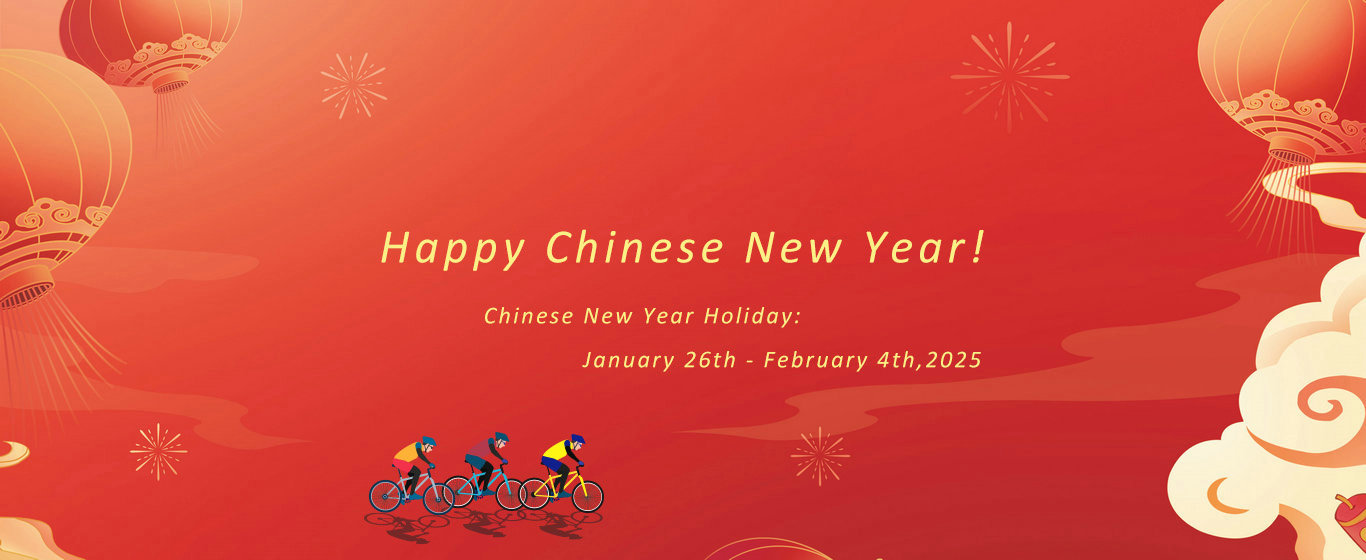 Chinese New year 2025 holiday notice from Carbonal bike factory