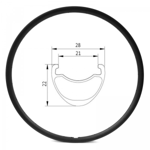 cerchio per bici in carbonio a disco