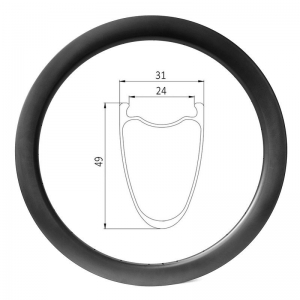 cerchio in carbonio per bici gravel
