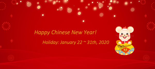 avviso di vacanza per il nuovo anno cinese 2020